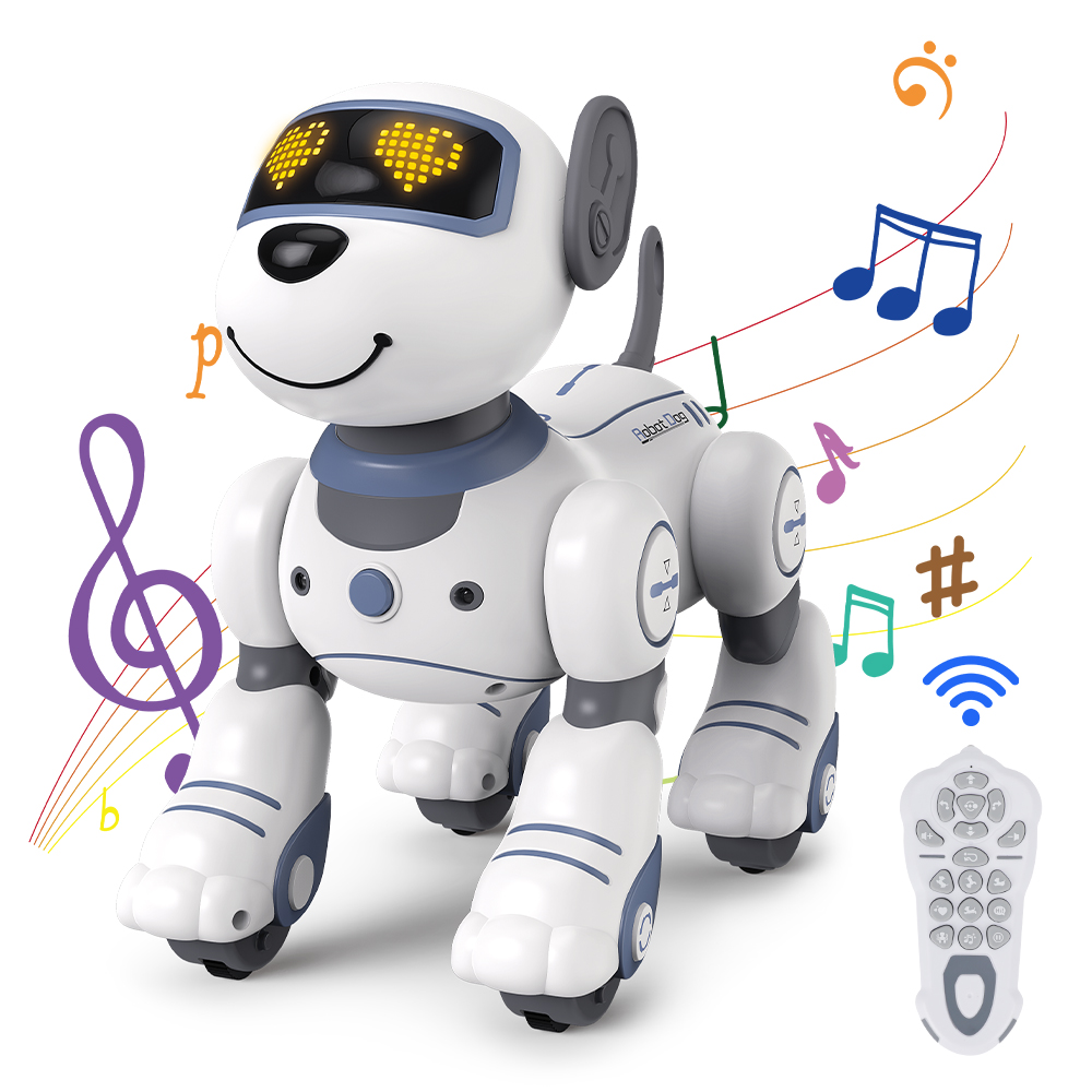 Robot Dog Toys for Boys, Remote Control Robot Toy, Rechargeable Programing  Stunt Robo Dog with Sing, Dance and Touch Function, Robot Dog for Kids Toys  Gifts for Toddlers 6 7 8 9 10+, Red